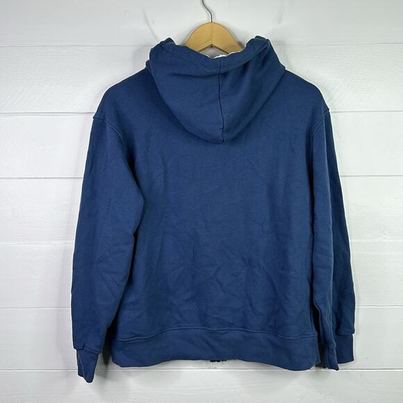 PACIFIC BLUE Blue Eagle Full Zipper Hoodie Jacket Size Small - Picture 2 of 10